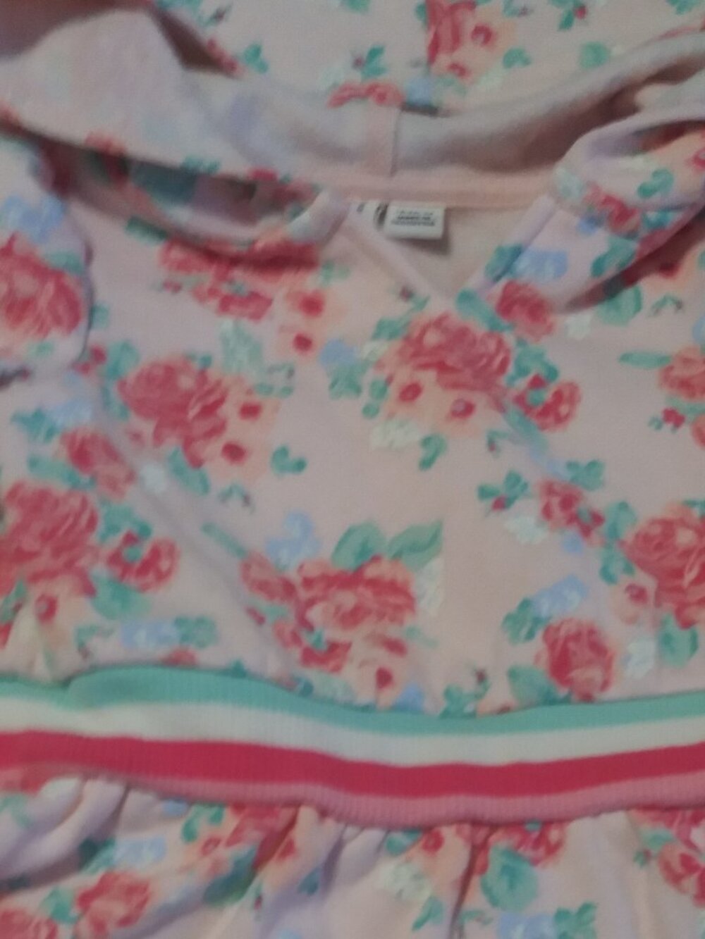 Janie and Jack Floral Print Hoodie DRESS 18-24 Months - Picture 2 of 11